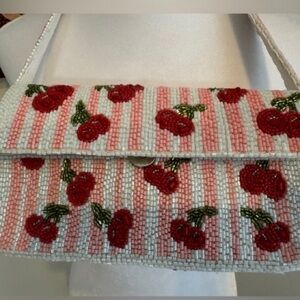 Cherry Beaded India Bag